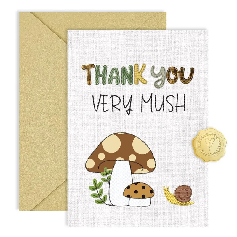 Thank You Very Mush Card: A Fungi-Filled Thank You Note