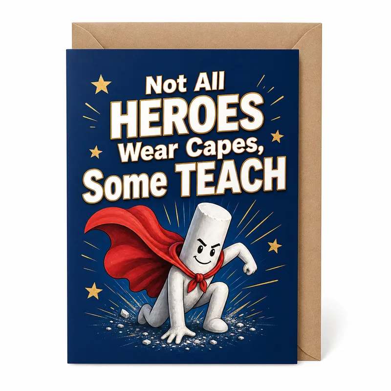 Teacher Hero Card: Not All Heroes Wear Capes