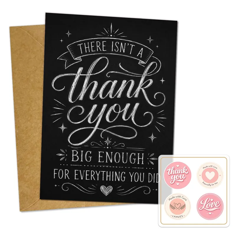 Chalkboard Thank You Card: A Heartfelt Note of Gratitude