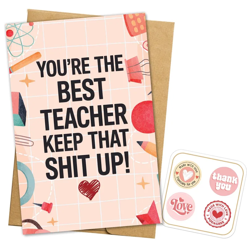 You’re The Best Teacher Card: A Cheeky Thank You