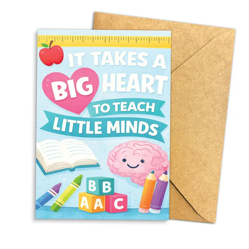 Teach Little Minds Card for Thank You Notes to Teachers