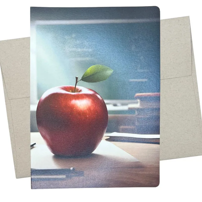 Red Apple Teacher Card for a Classroom Thank You