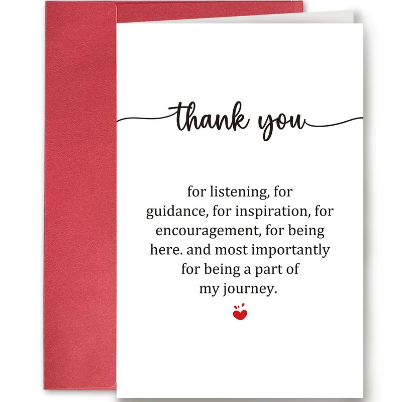 Thank You Encouragement Card for Mentor Boss or Friend