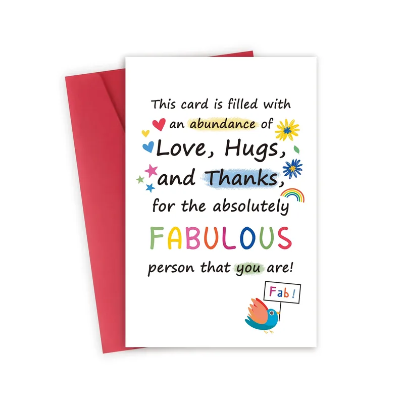 Fabulous Person Thank You Card Celebrating Someone Special