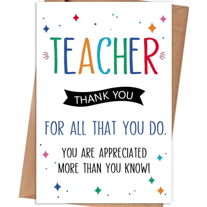 Appreciated More Than You Know Card for Educators