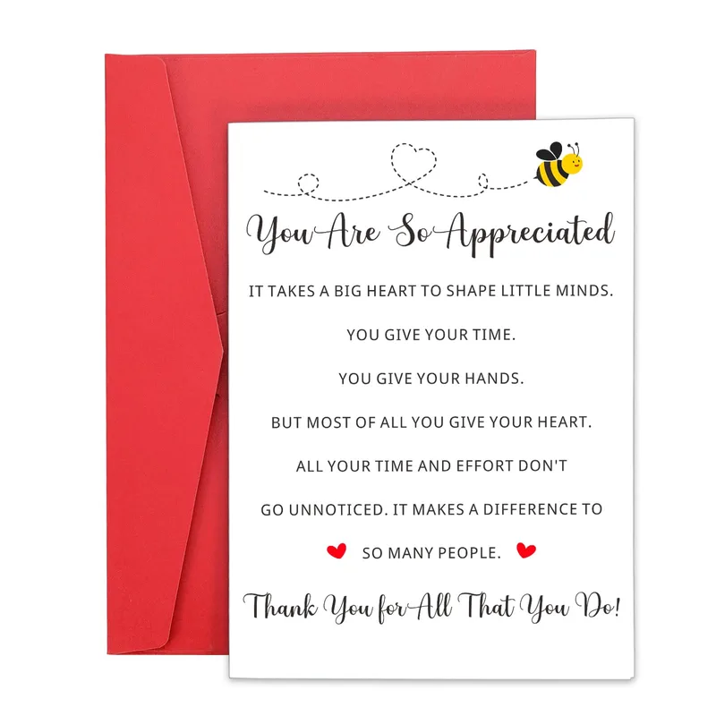 Appreciated Teacher Card: A Heartfelt Tribute to Educators