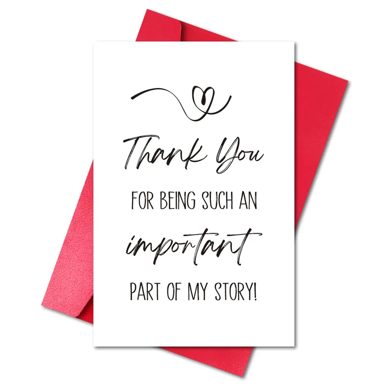 Important Part Thank You Card for Mentor and Friend