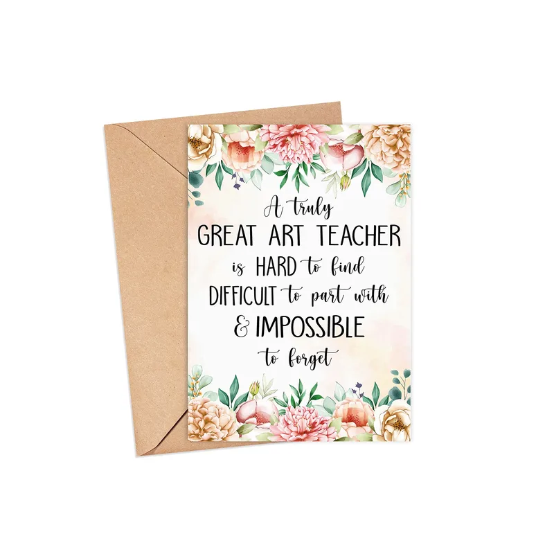 Art Teacher Thank You Card for a Hard-to-Find Educator