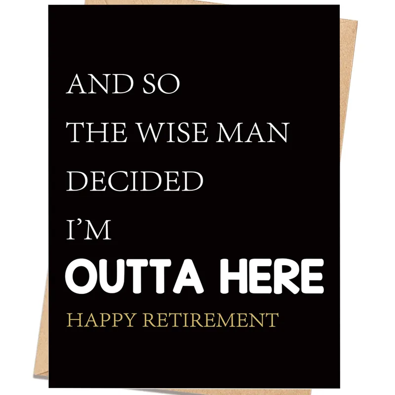 Wise Man Retirement Card: A Funny Send-Off