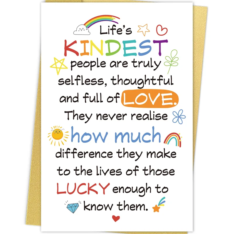 Kindest People Card for Thoughtful Friends and Boss