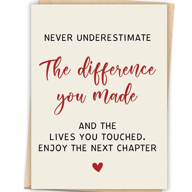 Lives You Touched Card for a Funny Retirement