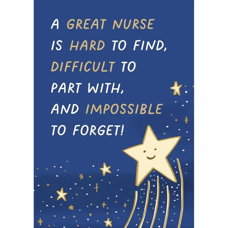 Great Nurse Card: A Thank You Full of Starlight