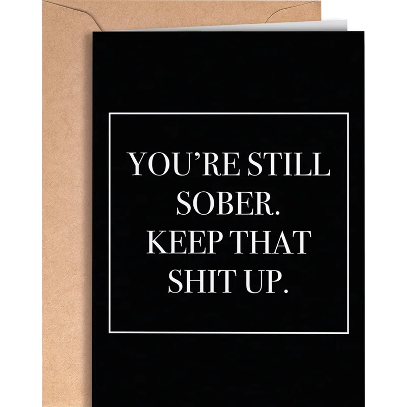 Sobriety Anniversary Card: A Bold Way to Say Congrats