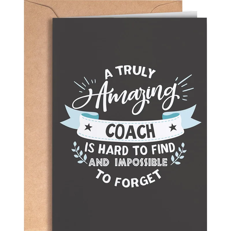 Amazing Coach Card: A Thank You Worth Keeping