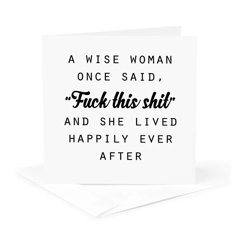 Wise Woman Card: A Cheeky Thank You With a Twist