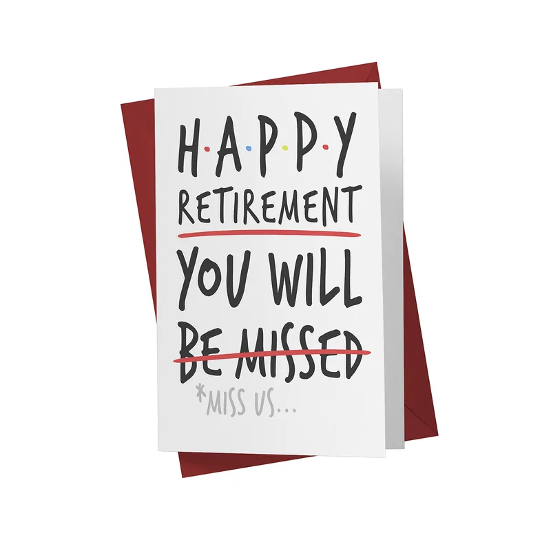 Retiring Colleague Card: Happy Retirement, You Will Be Missed