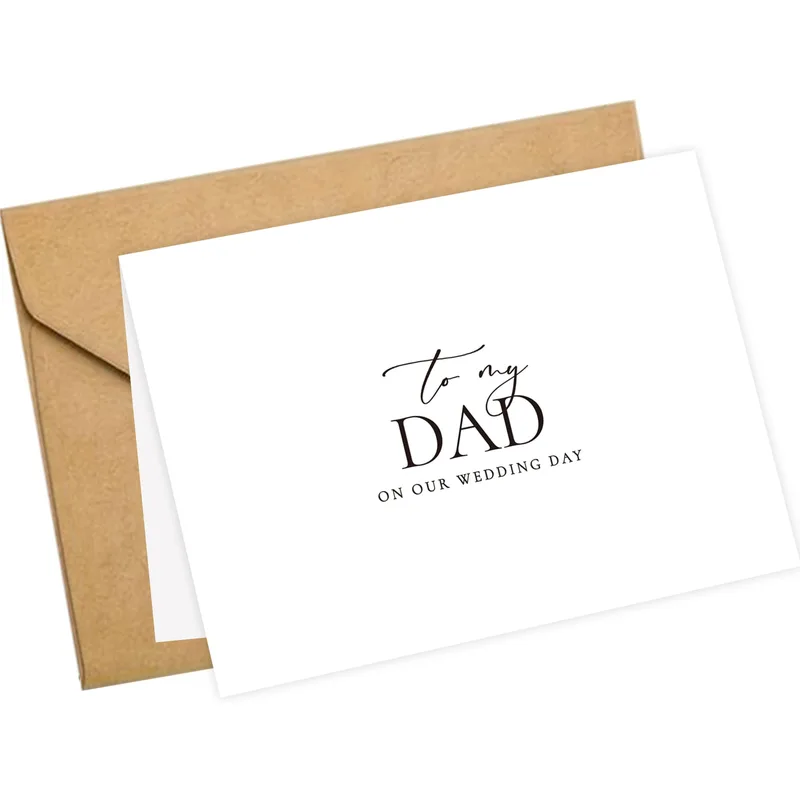 Father of the Bride Card: To My Dad on Our Wedding Day