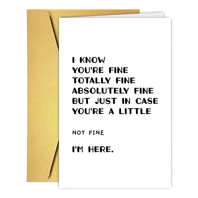 Checking in Card: a soft way to say I'm here