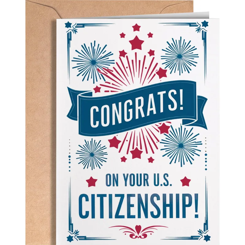 US Citizenship Congrats Card for a Big Day