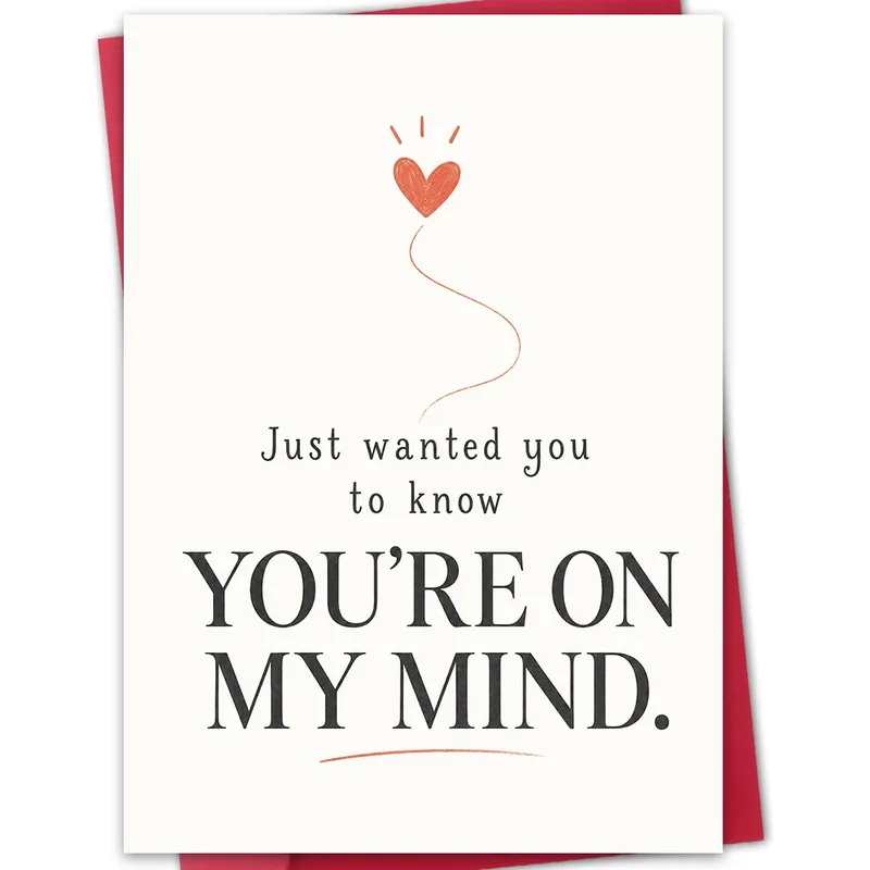 On My Mind Card: A Quiet Note of Thinking of You