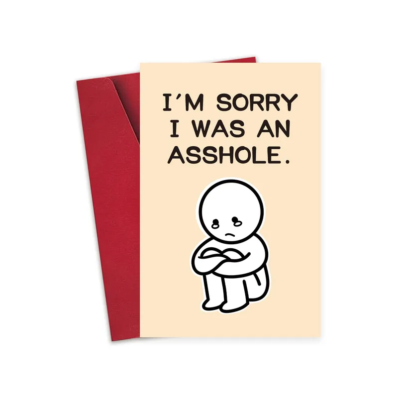 Apologize Friend Card: A Sincere Sorry With a Wink