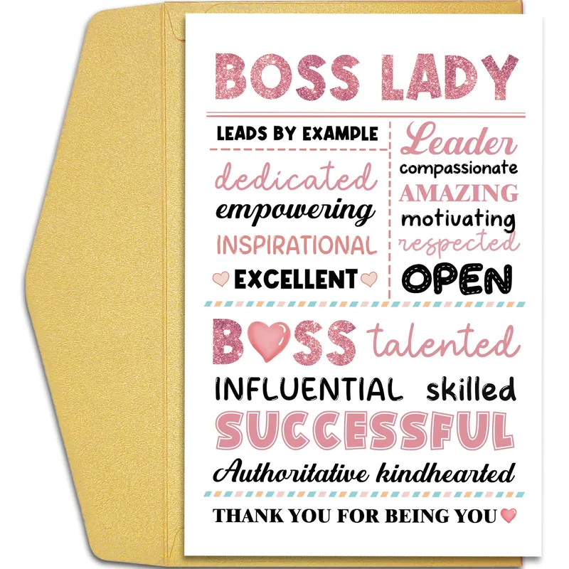 Boss Lady Card: A Thank-You for the Leader in Your Life