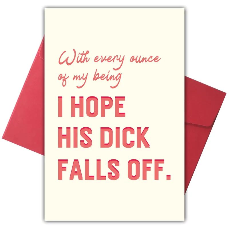 Breakup Sarcastic Card: a blunt send-off for a bad ex