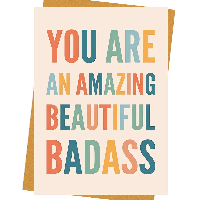 Amazing Badass Card: A Bold Little Reminder of Who You Are