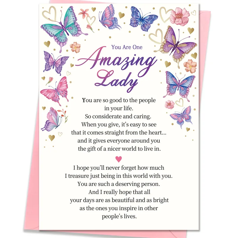 You Are One Amazing Card for the Lady Who Lifts Everyone