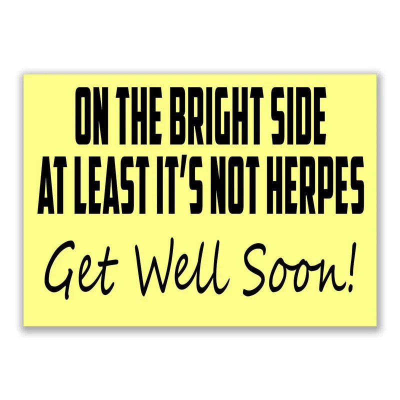 Bright Side Get Well Card: A Cheeky Get Well Soon Card
