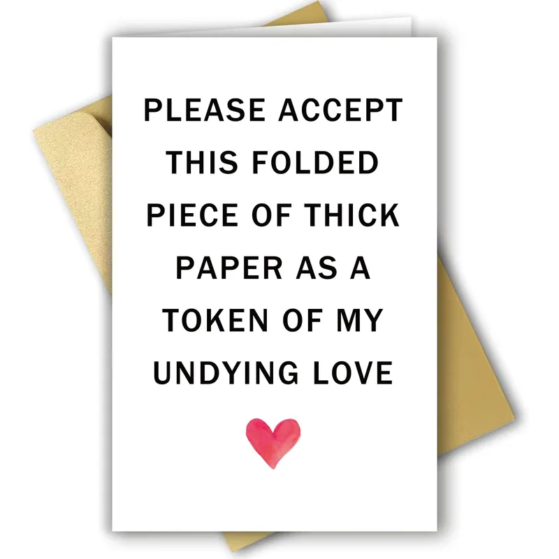 Undying Love Card: A Playful Gift for Your Partner