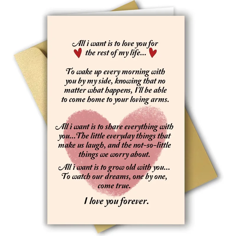 Love You Forever Card: A Heartfelt Message in Script