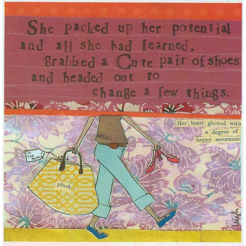 Changing the World Card: A Confident Walk Out the Door
