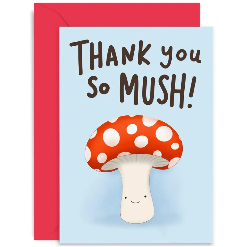 Thank You Mushroom Card: A Fun Note of Thanks