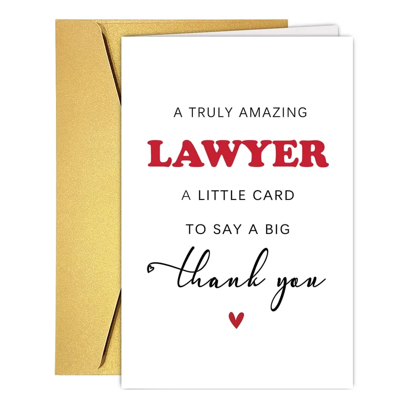 Lawyer Thank You Card: A Simple Note of Gratitude