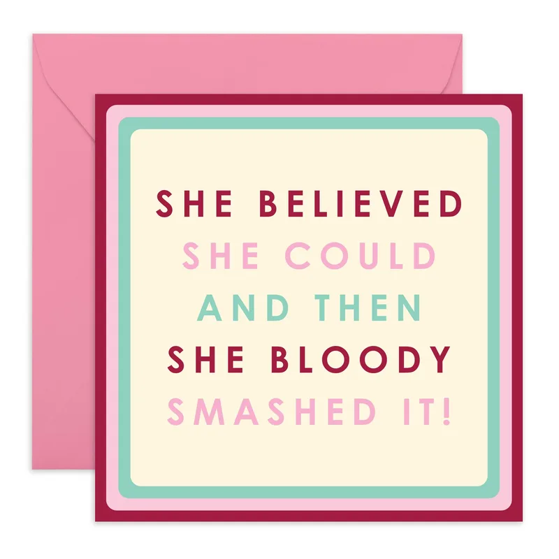 Believed She Could Card for a Big Win