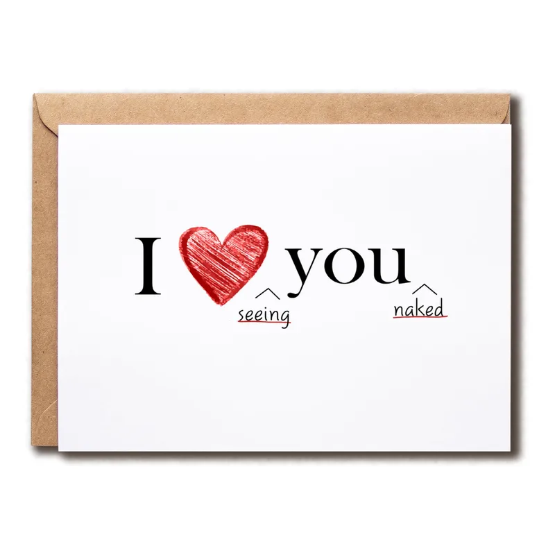 Love Seeing You Naked Card for a Partner in Love