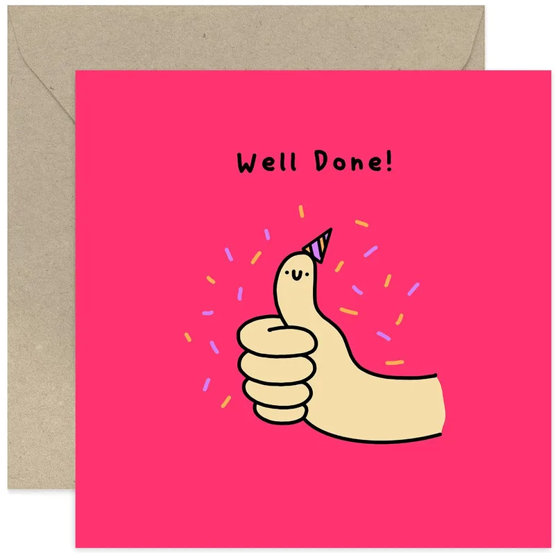Thumbs Up Card for a Well Done Moment
