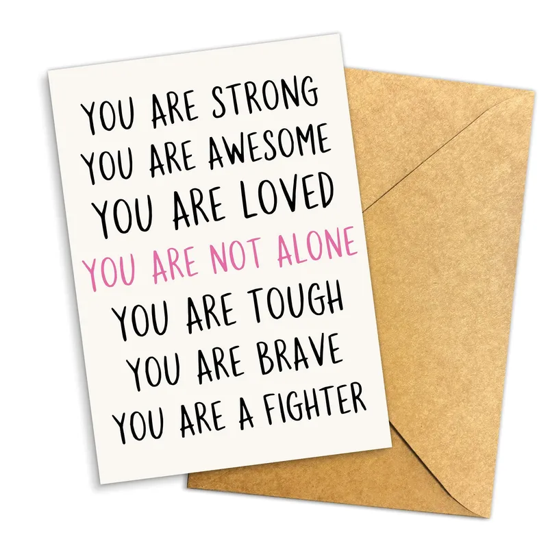 You Are Not Alone Card: Seven Lines of Encouragement