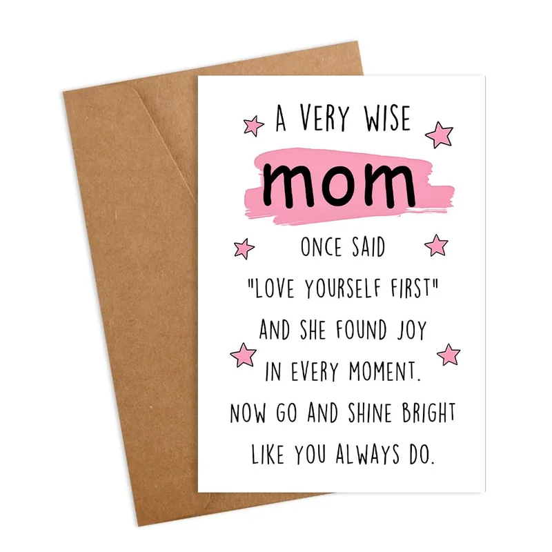 Wise Mom Card: A Heartfelt Note for Mom