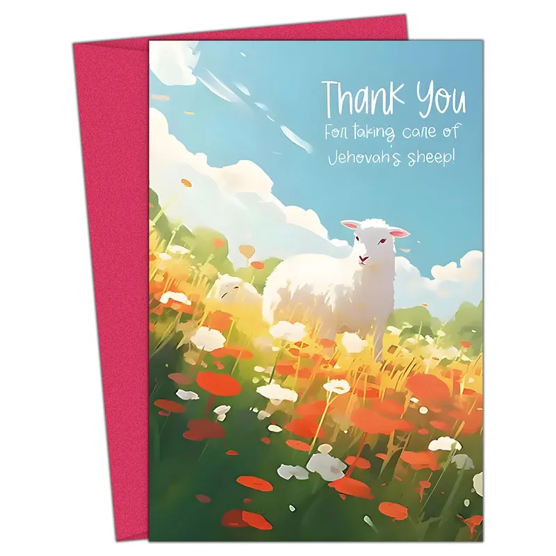 Thank You Shepherd Card: A Meadow Thank You for Caretakers