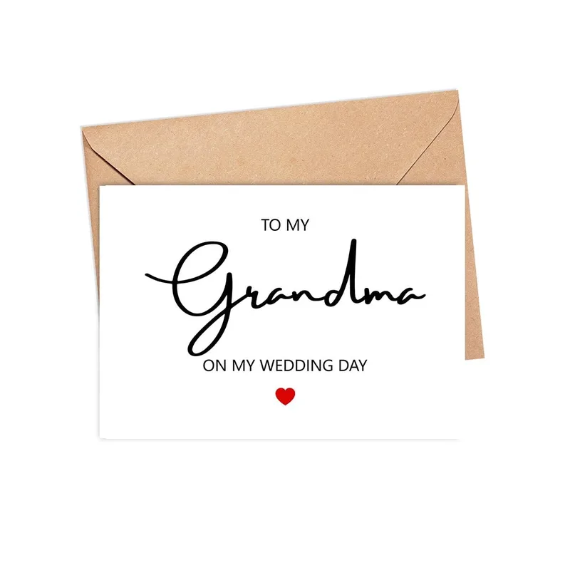 Grandma Thank You Card for Your Wedding Day Love