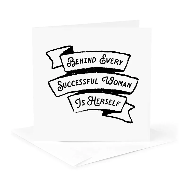 Successful Woman Card: A Banner Reminder That You Did It