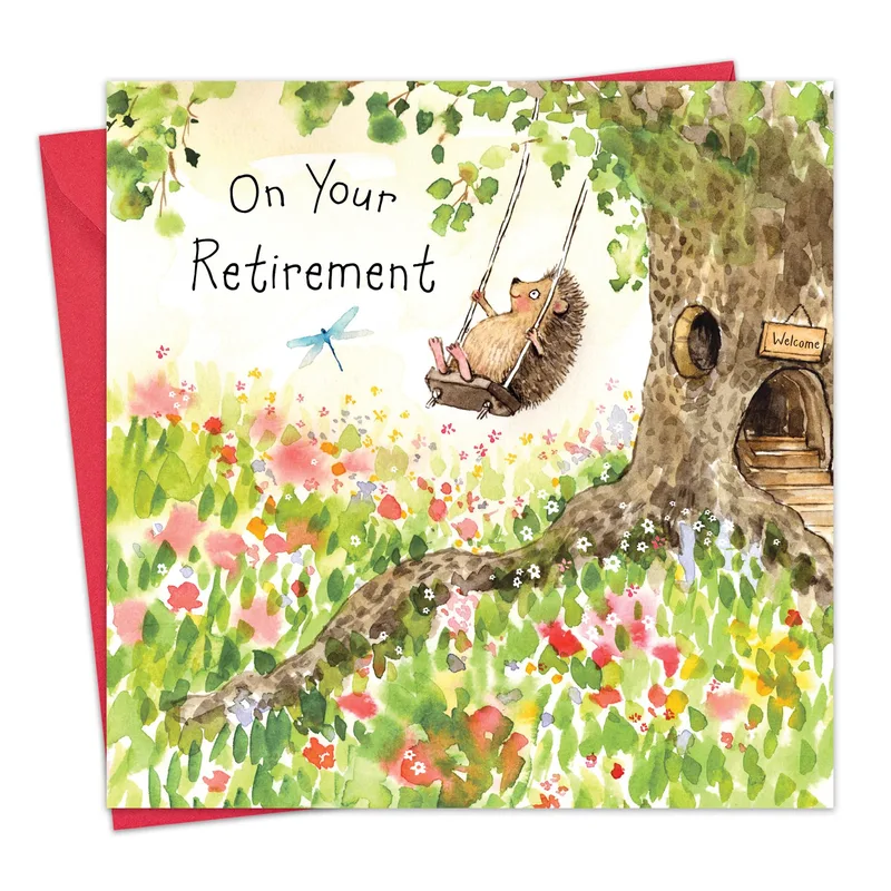 Retirement Hedgehog Card Celebrating a Spiky Friend's New Freedom