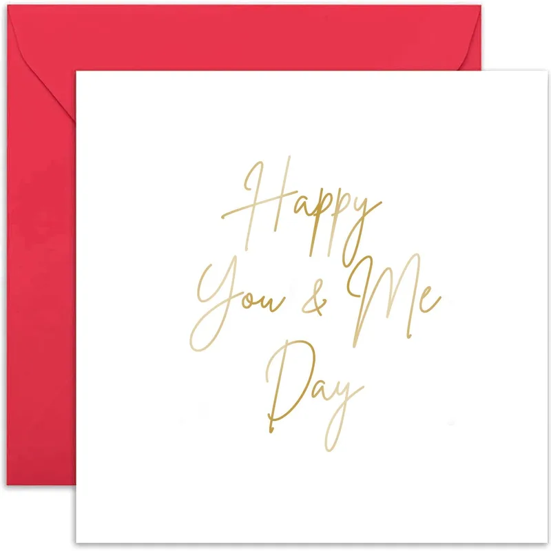 Script Minimal White Love Card Celebrating Your Union with Gold Script