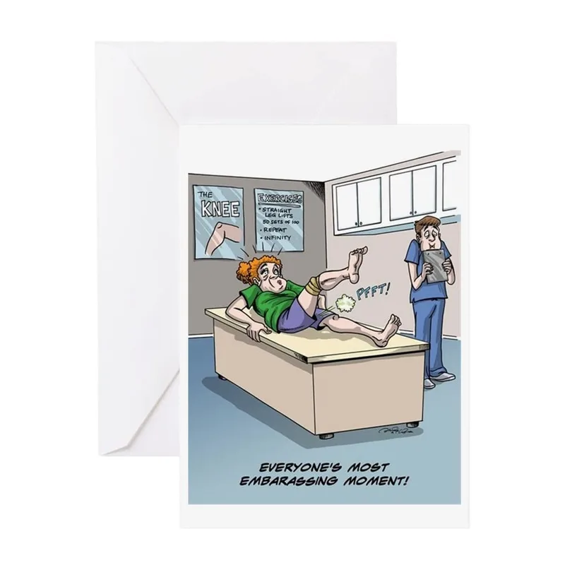 Cartoon Office Embarrassing Moment Card for a Funny Retirement