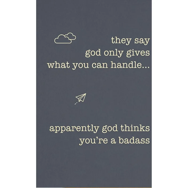 God Thinks You're a Badass Card for the Tough Soul