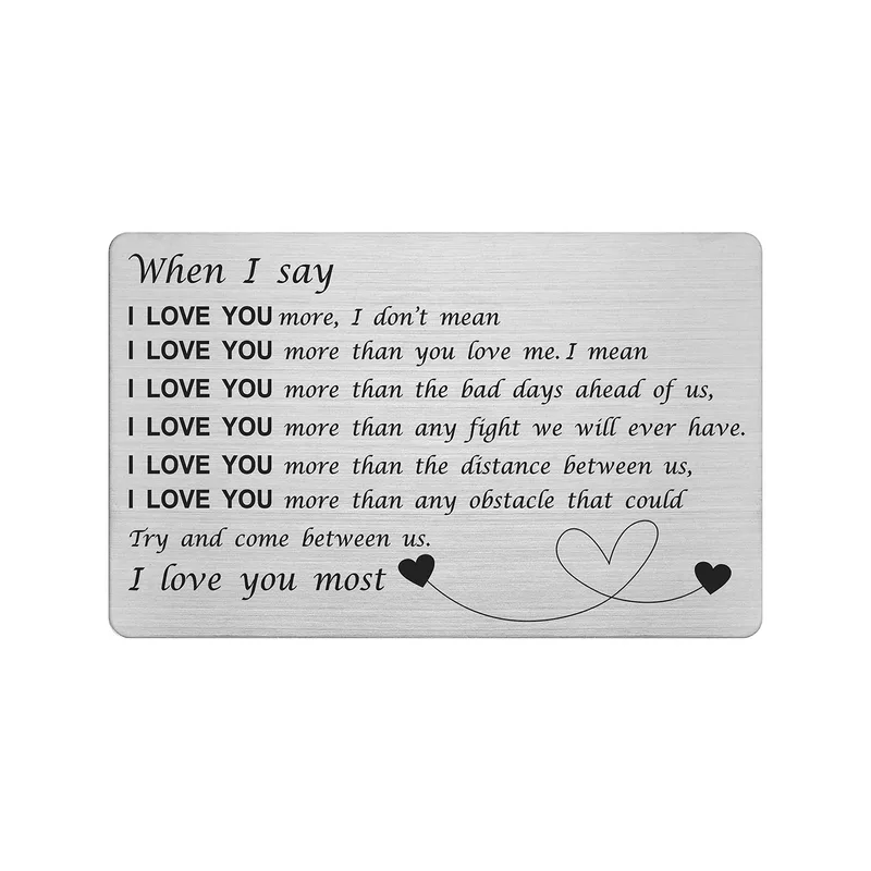 Love You Most Card: A Keepsake for Two