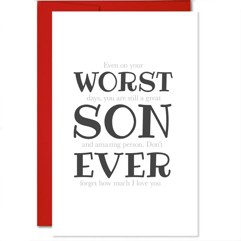 Son Love Card: A Sweet Reminder Even on Bad Days