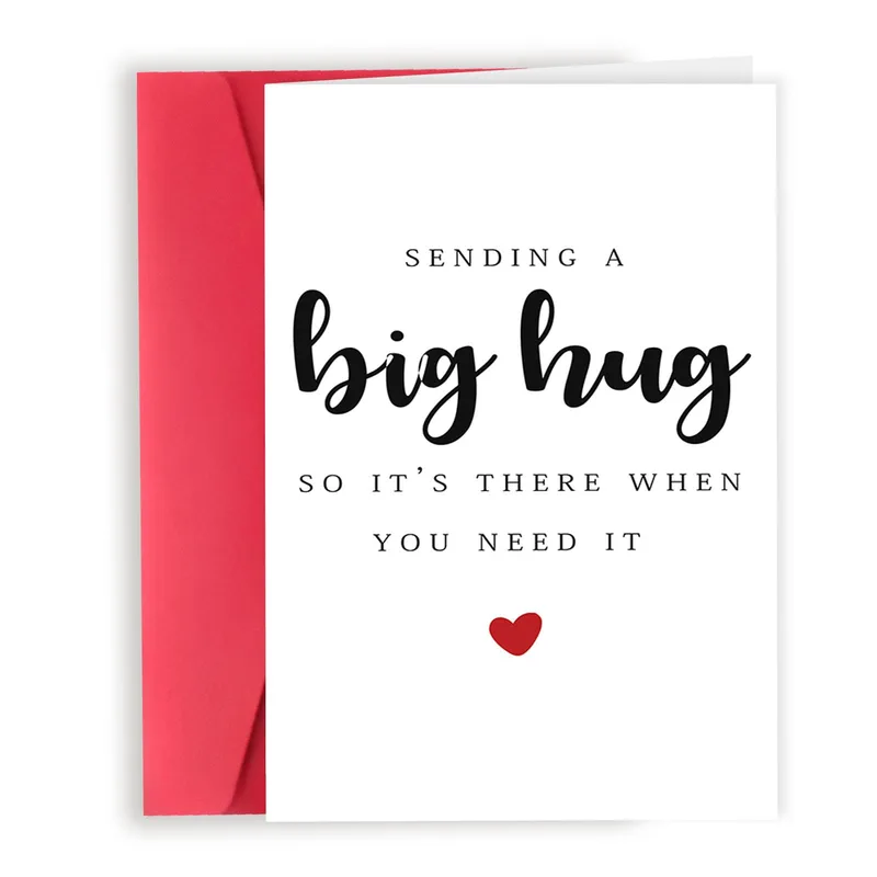 Sending a Big Hug Card: A Soft Note for Hard Days